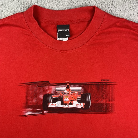 Vintage Ferrari T Shirt Racing Formula 1 Official Merchandise 2004 World Tour XX - Picture 1 of 6
